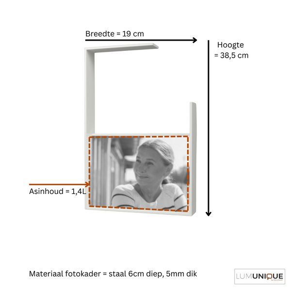 Urne als Fotokader - Verdeaux Medium